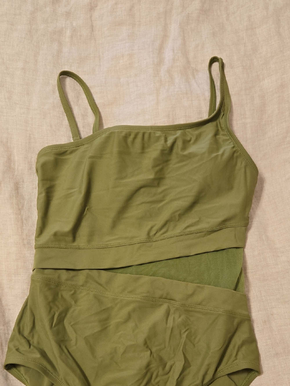 Womens Blue Rod Beattie Olive Green One-Piece Swimsuit Sz 8 NWOT - Picture 2 of 4